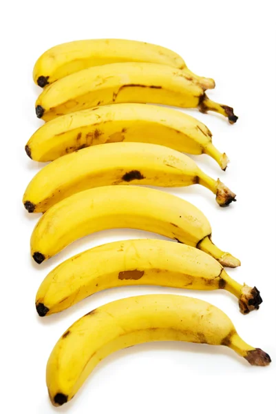 Banány izolované na bílém pozadí — Stock fotografie