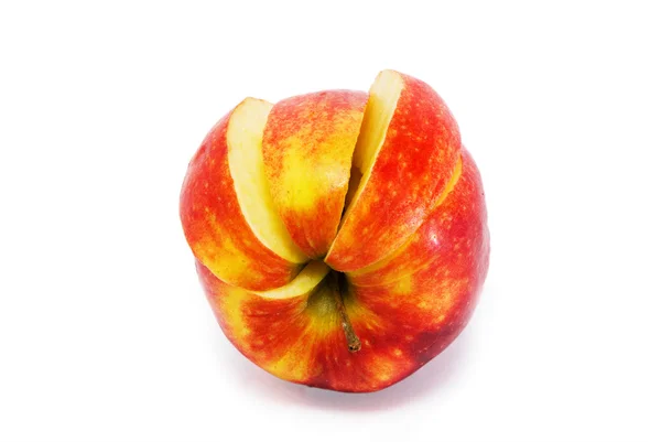 커트와 빨간 사과 과일 — 스톡 사진