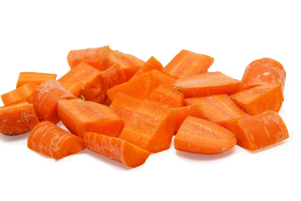 Carrot slices isolated on a white background — Stock Photo, Image
