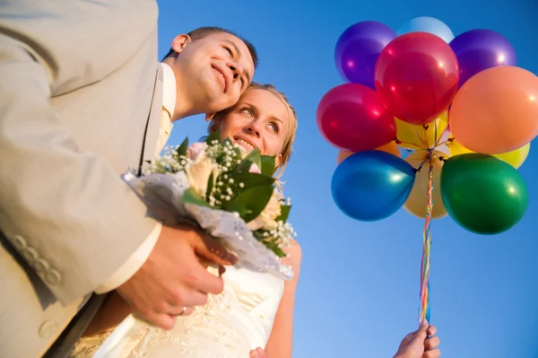 Feliz par de casamento — Fotografia de Stock