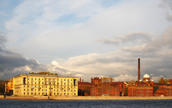 View on embankment in St.-Petersburg