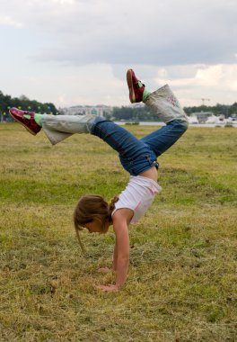 Young gymnast clipart