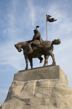 Monument to the Bulgarsky khan clipart