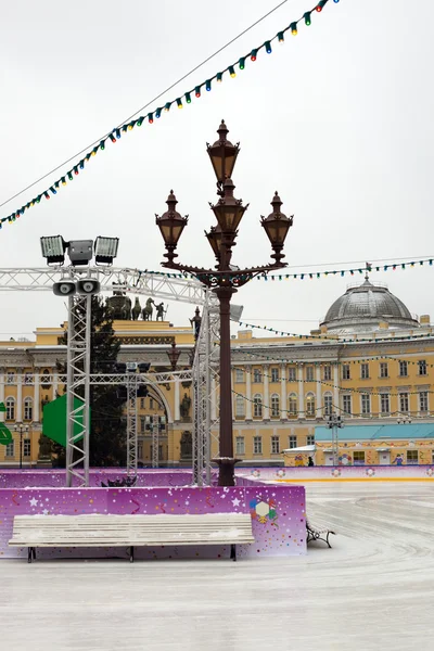 The Palace Square rink — Stock Photo, Image