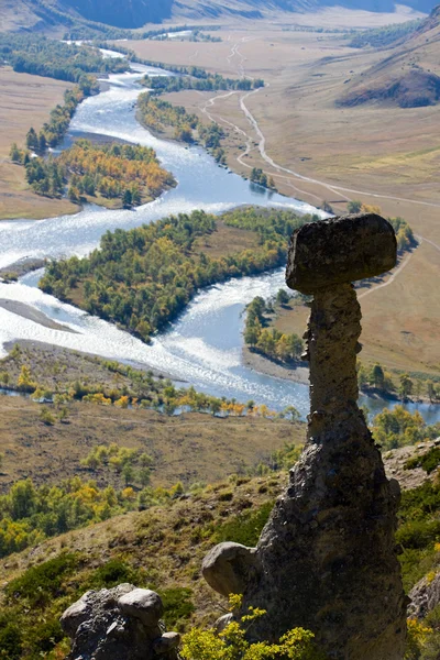Bir yamaç kaya — Stok fotoğraf