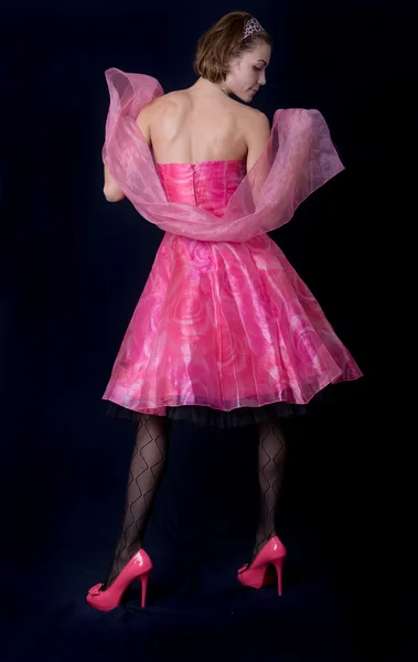 Menina rosa — Fotografia de Stock