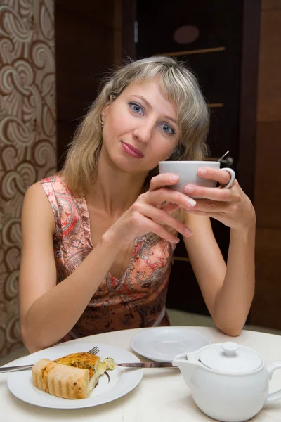 stock image Girl in cafe