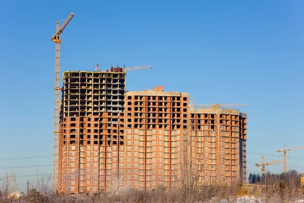 Yeni büyük bir ev inşaatı — Stok fotoğraf