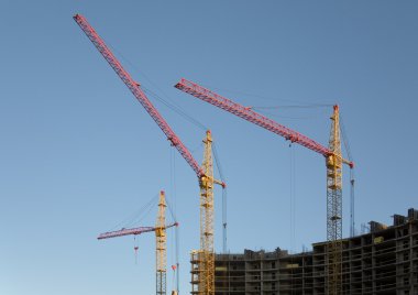 Building cranes clipart