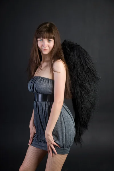 Černý anděl — Stock fotografie