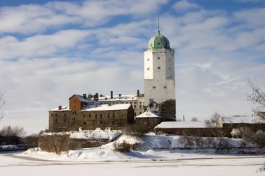 The castle in Vyborg clipart