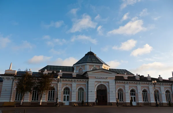 Железнодорожный вокзал в Могилеве — стоковое фото