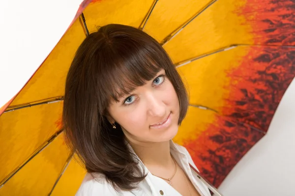 Portret met een paraplu — Stockfoto