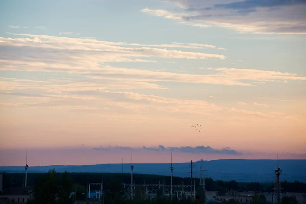 stock image Industrial sunset