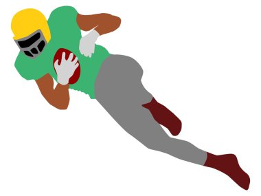 Football player clipart