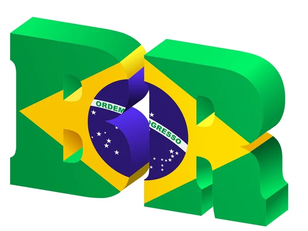 Dominio de Brasil — Vector de stock