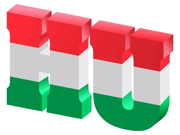 Doména Maďarska — Stockový vektor