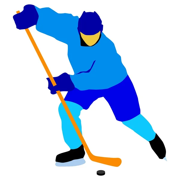 Joueur de hockey — Image vectorielle
