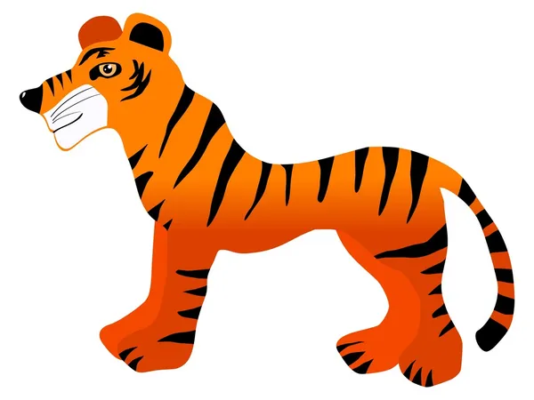 Cachorro de tigre — Vector de stock