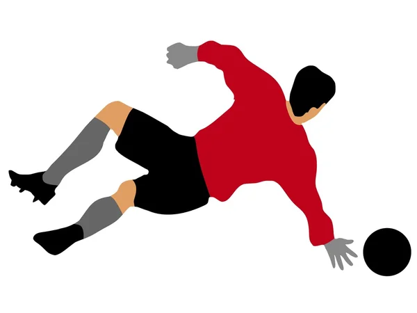 Fotbollsmålvakt — Stock vektor