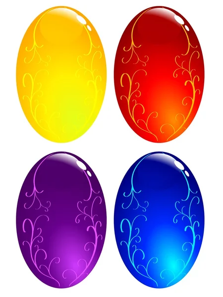 Sada velikonoční vajíčko — Stockový vektor