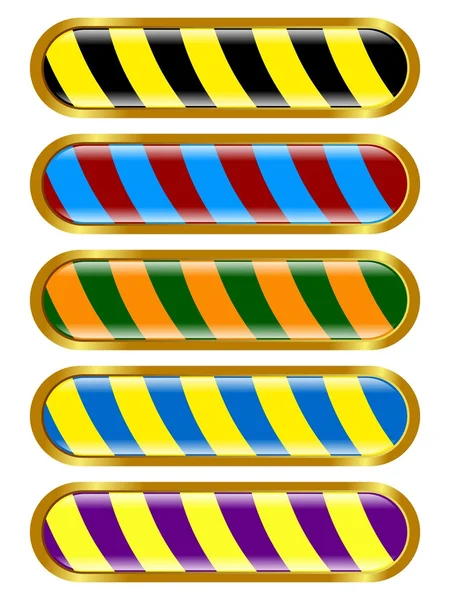 Verzameling van vector gekleurde, lange knop — Gratis stockfoto