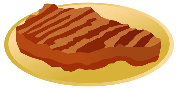 Steak rôti — Image vectorielle