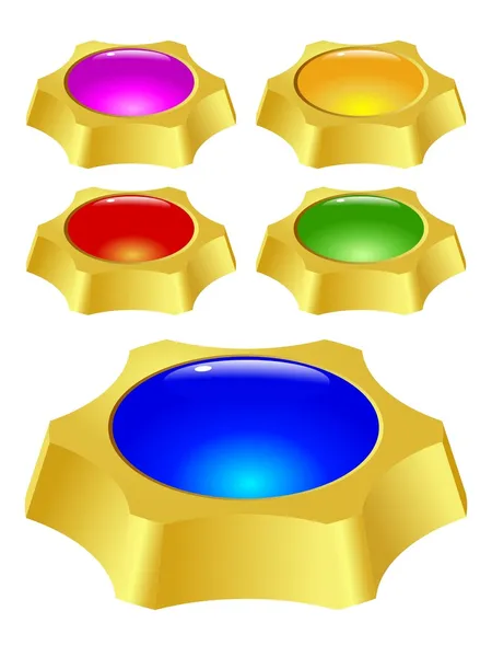 Set di pulsanti colorati — Foto stock gratuita