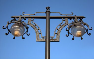 Old fashioned street light. clipart