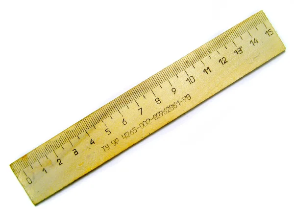 Wood ruler — Stock Photo, Image