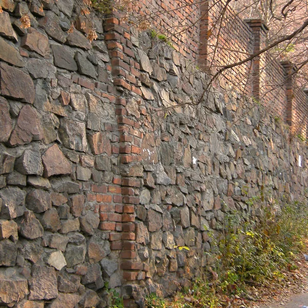 Antiguo muro de granito — Foto de Stock