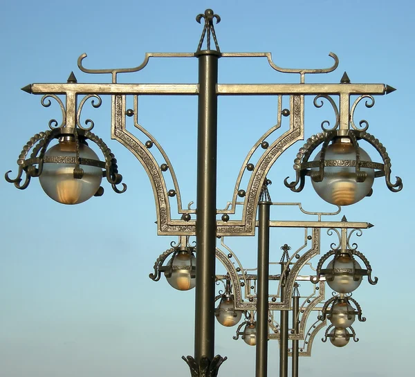 stock image Lampost isolated on blue sky