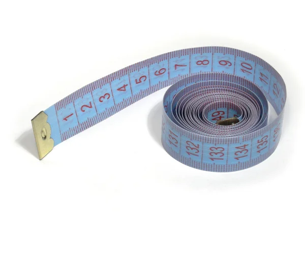 Tape-measure on white — Stock Photo, Image