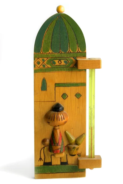 Eski dekoratif termometre — Stok fotoğraf