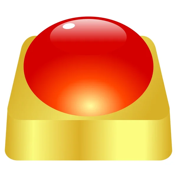 Bottone d'oro — Vettoriale Stock