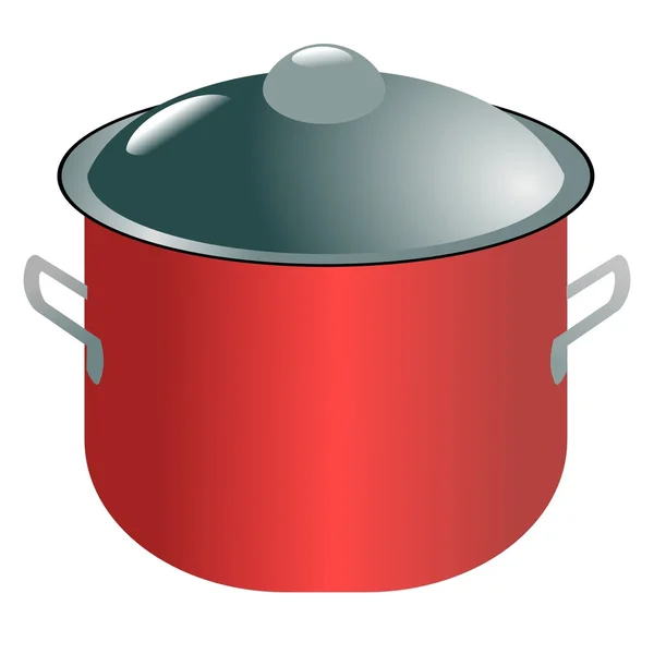 Modern saucepan — Stock Vector