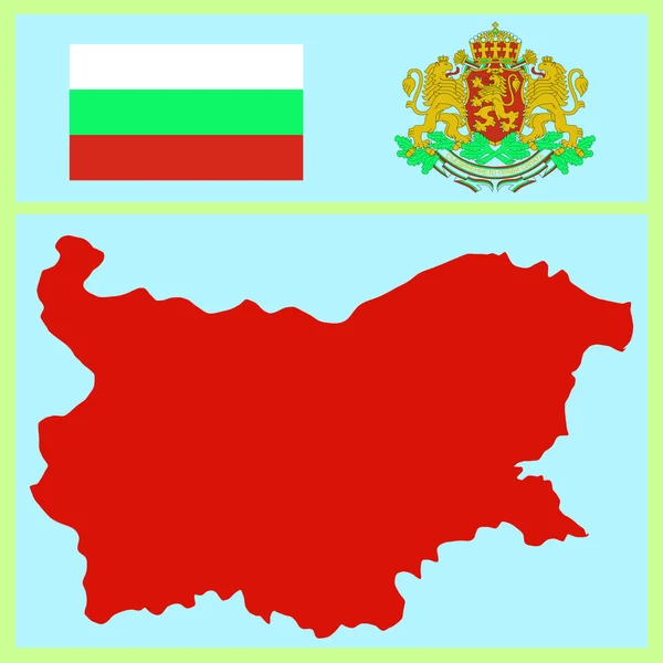 Attributs nationaux de la Bulgarie — Image vectorielle