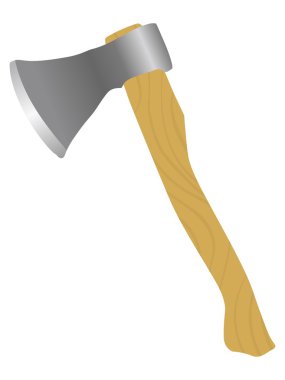 Vector illustration of axe clipart