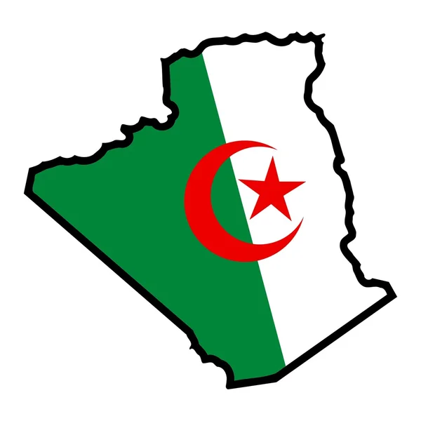 阿尔及利亚的颜色 — 图库矢量图片