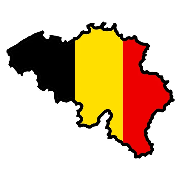 Színek, Belgium — Stock Vector