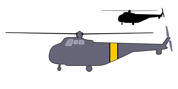 ヘリコプター — ストックベクタ