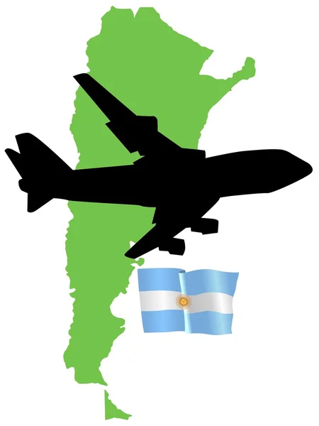 Лететь мне в Аргентину — стоковый вектор