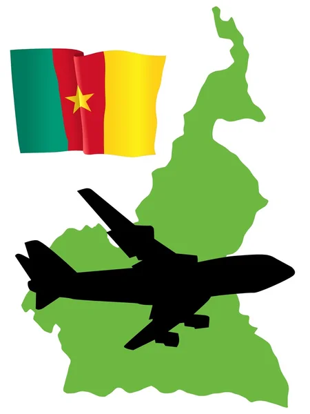 Flyga mig till Kamerun — Stock vektor
