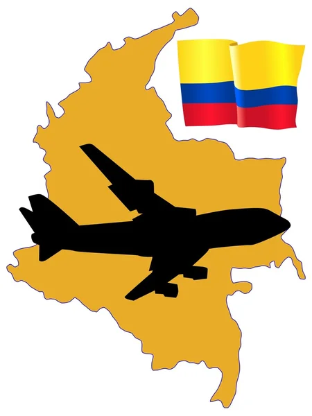 Llévame a Colombia — Vector de stock