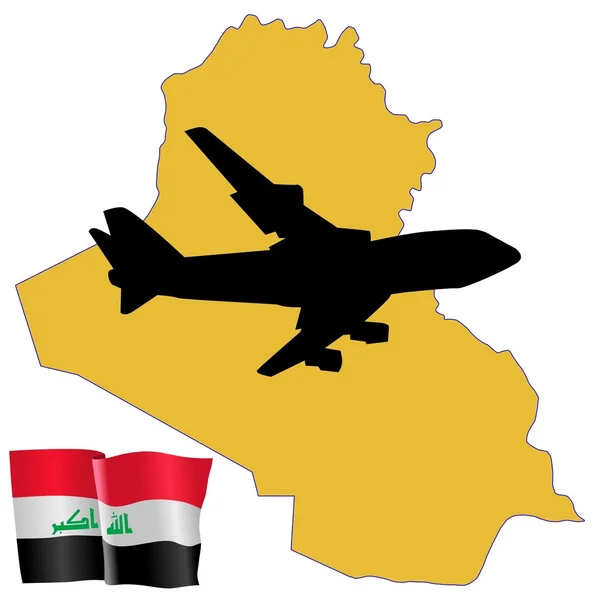 Fly me to the Iraq — Stock Vector