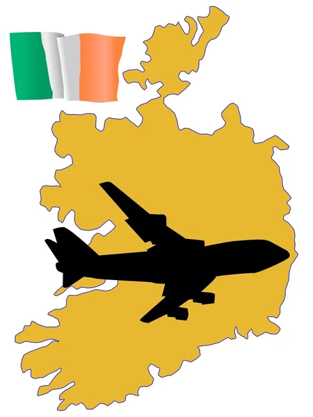 Лети со мной в Ирландию. — стоковый вектор