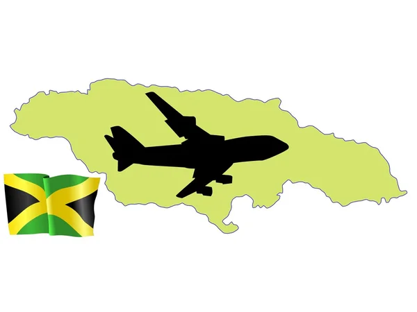 Fliege mich nach Jamaika — Stockvektor