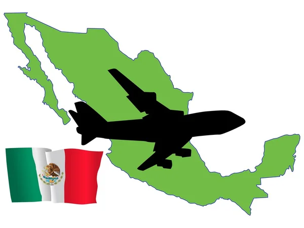 Fly me to the Mexico — Stock Vector
