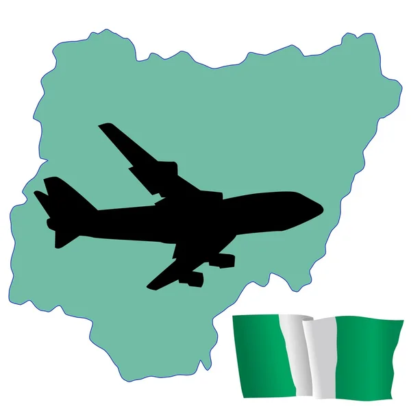 Llévame a Nigeria — Archivo Imágenes Vectoriales