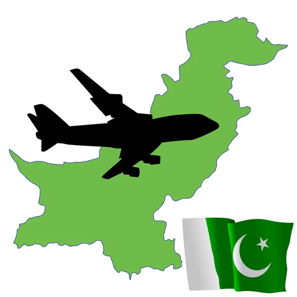 Літати мені в Пакистані — стоковий вектор